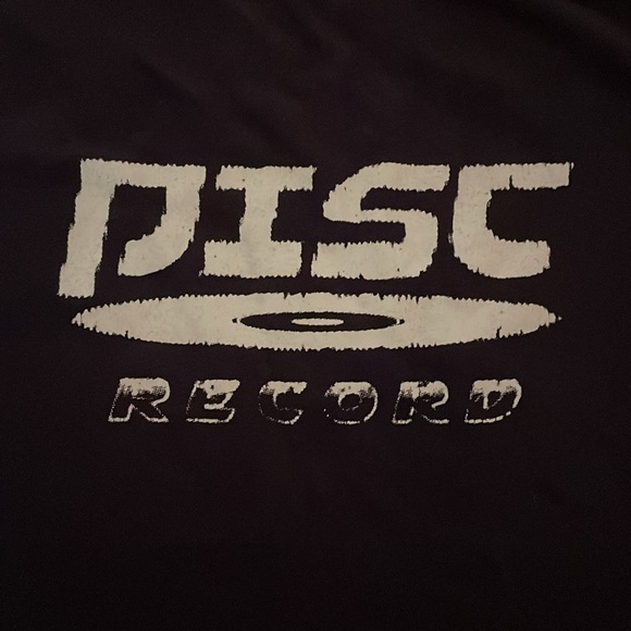 Disc Record t-shirt size L. Super soft cotton- navy blue - Picture 2 of 3